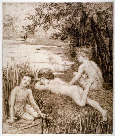 Wilde Ente, 1913 von Anna Lea Merritt