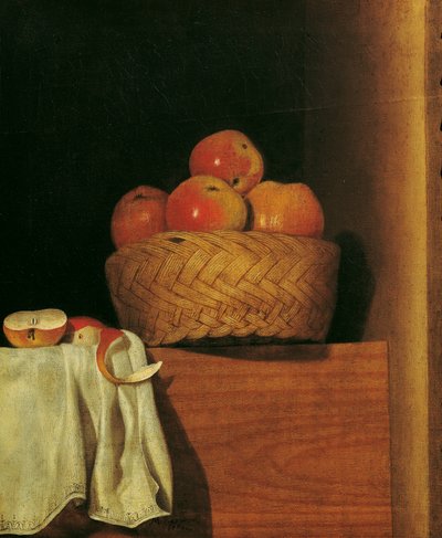 Stillleben mit Apfelkorb von Anna Maria Punz