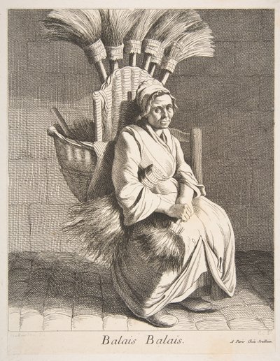 Besenverkäufer, 1737 von Anne Claude Philippe de Caylus