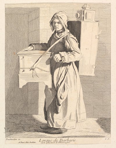 Leierkastenmann, 1737 von Anne Claude Philippe de Caylus