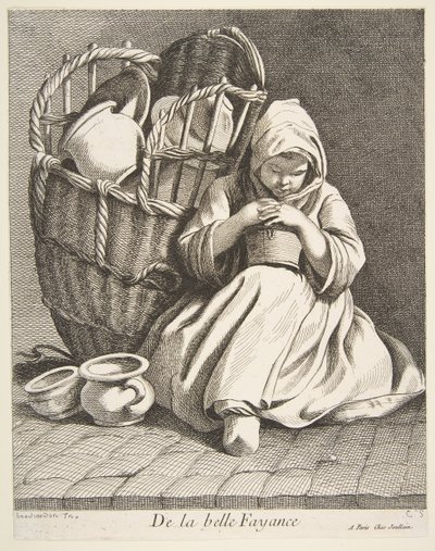 Töpferwarenhändler, 1738 von Anne Claude Philippe de Caylus