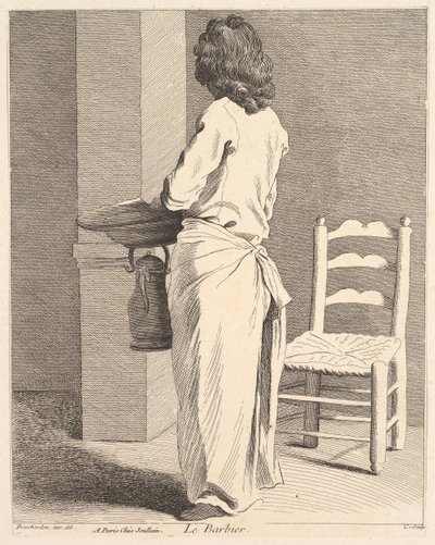 Der Barbier, 1737 von Anne Claude Philippe de Caylus