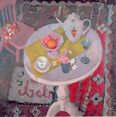 Runder Tisch mit Chinesischer Teekanne von Anne Redpath