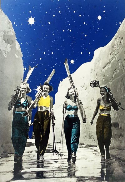 Skifahrerinnen, 2022 von Anne Storno