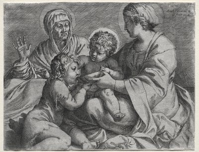 Madonna mit der Schale von Annibale Carracci