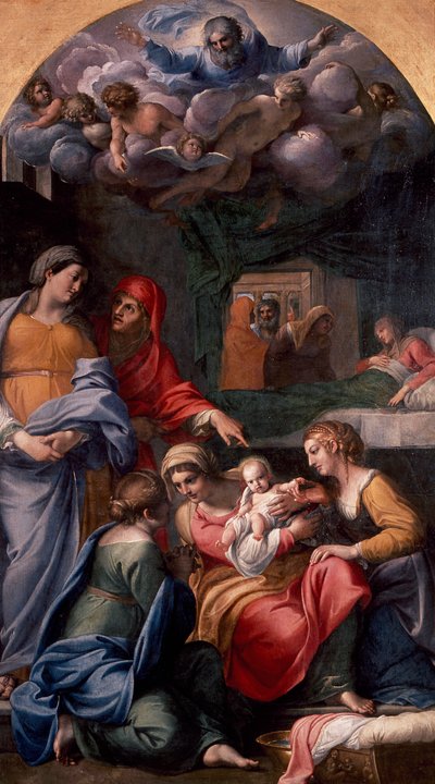 Geburt der Jungfrau Maria von Annibale Carracci