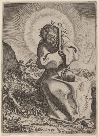 Der heilige Franz von Assisi von Annibale Carracci