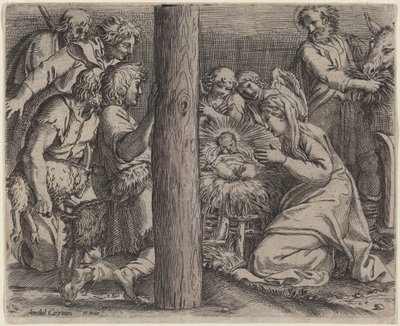 Die Anbetung der Hirten von Annibale Carracci