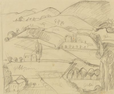 Landschaftsentwurf von Anny Dollschein