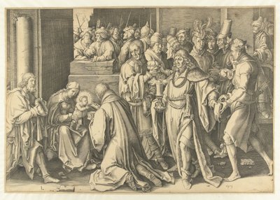 Die Anbetung der Könige von Anonymous