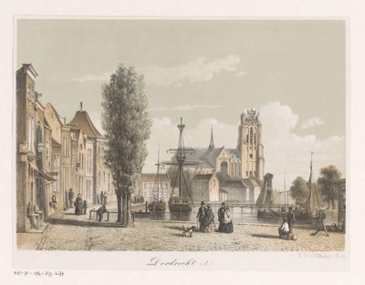 Ansicht des Hafens in Dordrecht von Anonymous
