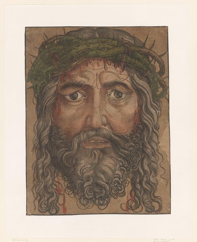 Gesicht von Christus mit Dornenkrone von Anonymous