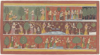 Hirtinnen auf der Suche nach Krishna von Anonymous