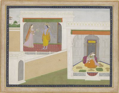 Krishna besucht Radha von Anonymous