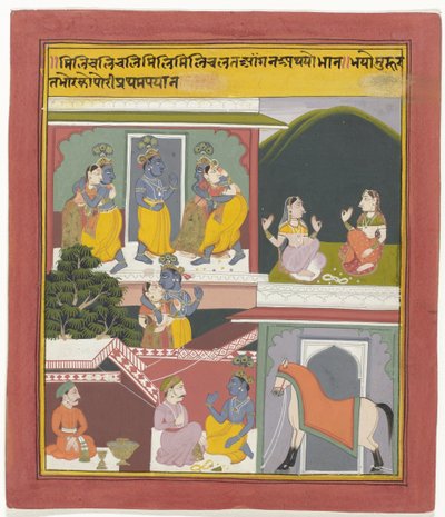 Krishna und Radha von Anonymous