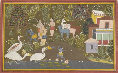 Krishna mit Bakasura von Anonymous