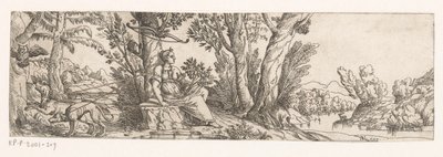 Landschaft mit Diana und ihren Jagdhunden von Anonymous