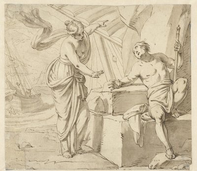 Minerva erscheint Odysseus von Anonymous
