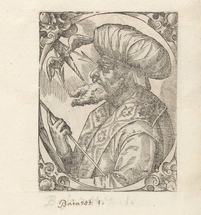 Porträt von Sultan Bayezid I von Anonymous
