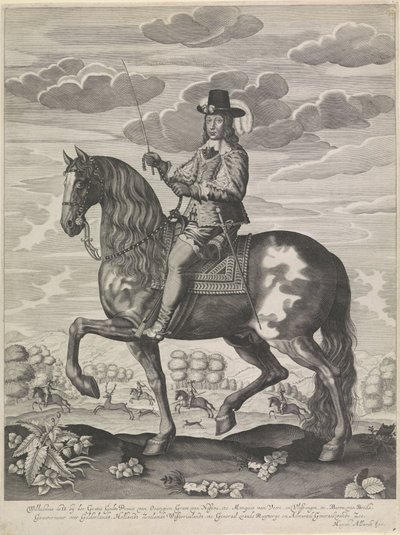Reiterporträt von Wilhelm II., Prinz von Oranien von Anonymous