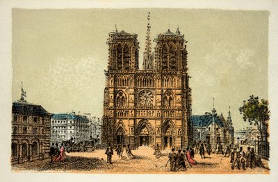 Paris 1874: Notre Dame von Anonymous Anonymous