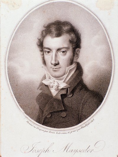 Porträt von Joseph Mayseder (Lithographie) von Anonymous Anonymous