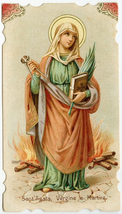 Heilige Agatha von Sizilien von Anonymous Anonymous