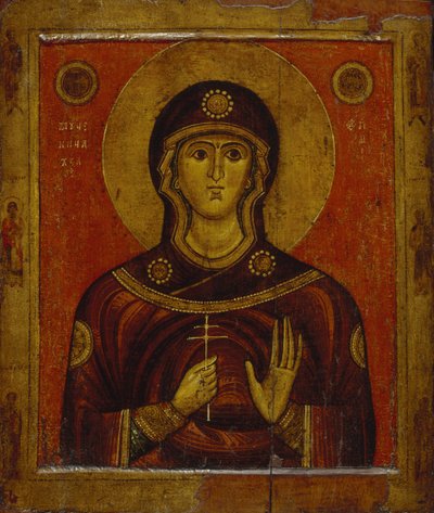 Heilige Juliana, frühes 13. Jahrhundert von Anonymous Russian icon painter