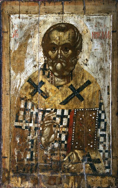 Sankt Nikolaus, 14. Jahrhundert von Anonymous Russian icon painter