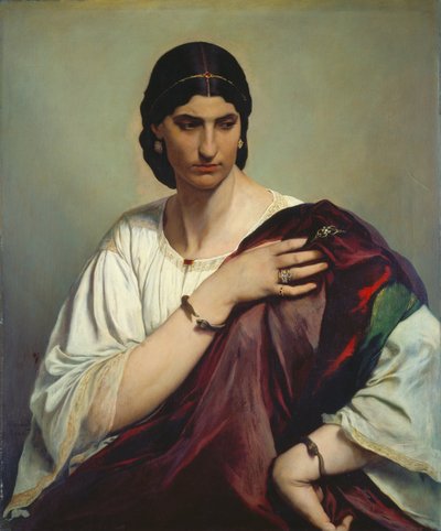Halbporträt einer römischen Frau von Anselm Feuerbach