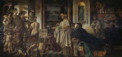 Das Symposium Zweite Version, ca. 1871-1874 von Anselm Feuerbach