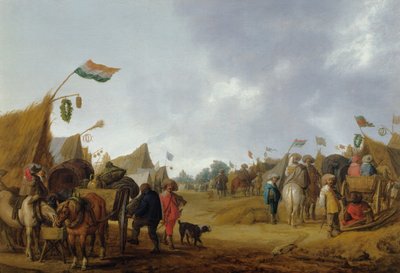 Ein militärisches Lager, 1634 von Anthonie Palamedesz