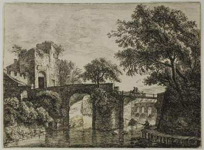 Die zerstörte Stadt von Anthonie Waterloo