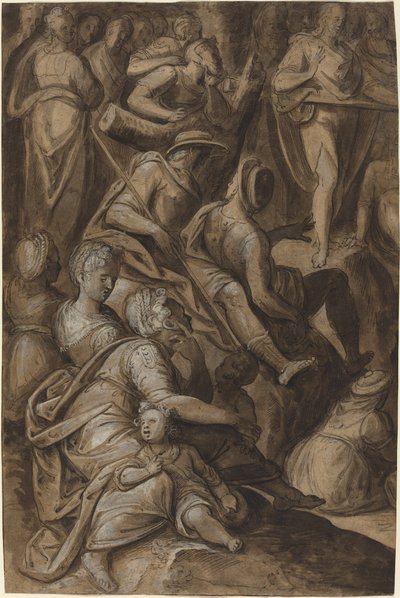 Johannes der Täufer predigt von Anthonie van Blocklandt
