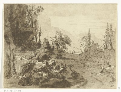 Berglandschaft von Anthonie van den Bos