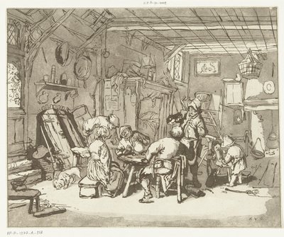 Bauerninterieur von Anthonie van den Bos