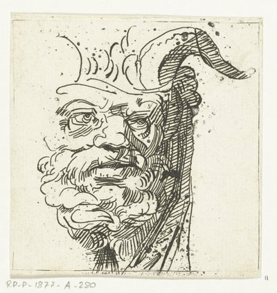 Kopf eines Satyrs von Anthonie van den Bos