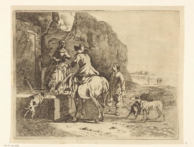Reiter bei der Tränke von Anthonie van den Bos