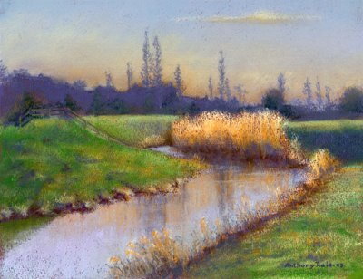 Winterabend an der Clyst, 2003 von Anthony Rule