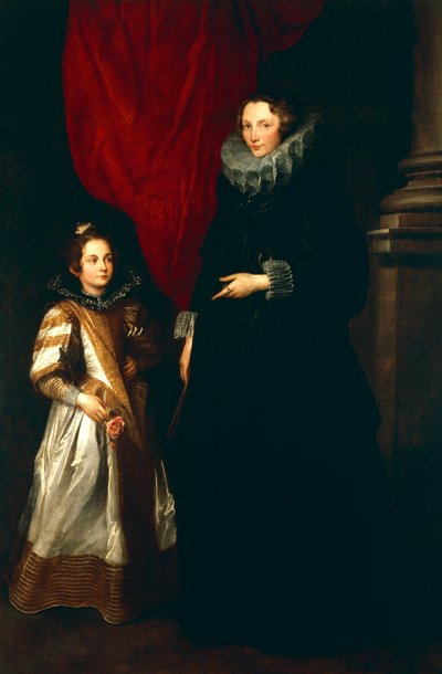 Geronima Brignole Sale mit ihrer Tochter von Anthony van Dyck