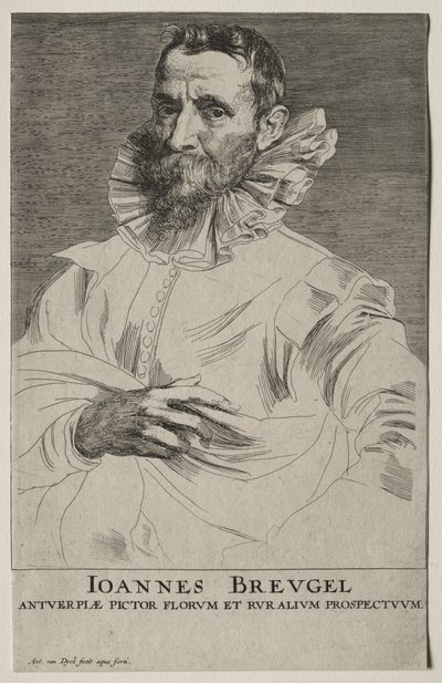 Porträt von Jan Brueghel von Anthony van Dyck