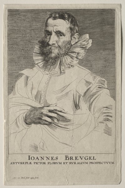 Porträt von Jan Brueghel von Anthony van Dyck