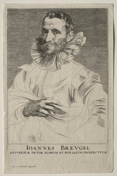 Porträt von Jan Brueghel von Anthony van Dyck