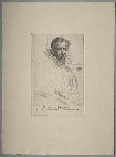 Porträt von Pieter Brueghel von Anthony van Dyck