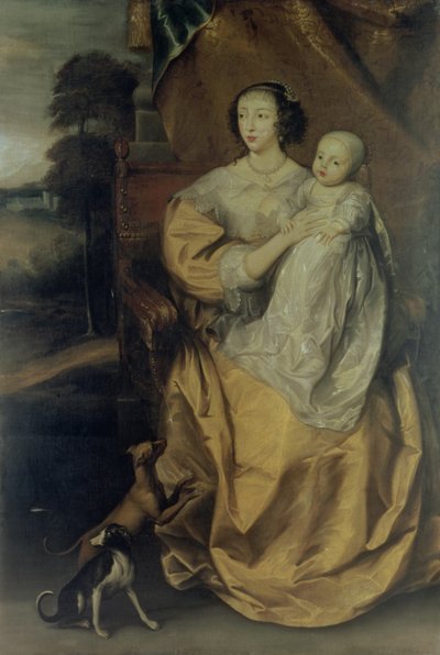 Königin Henrietta Maria (1609-69) ca. 1640 von Anthony van Dyck