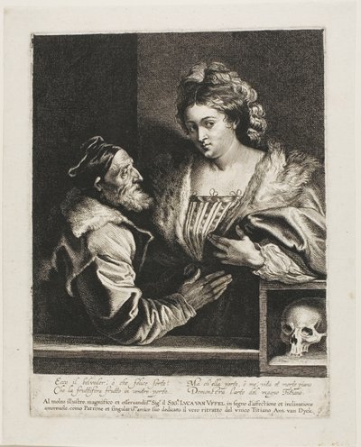 Tizian und seine Geliebte von Anthony van Dyck