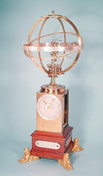 Astronomische Uhr, 1773 (vergoldetes Kupfer) von Antide Janvier