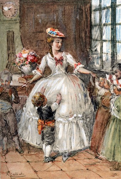 Charlotte mit ihren Brüdern und Schwestern von Antoine Calbet
