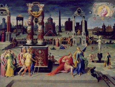 Augustus und die Tiburtinische Sibylle von Antoine Caron