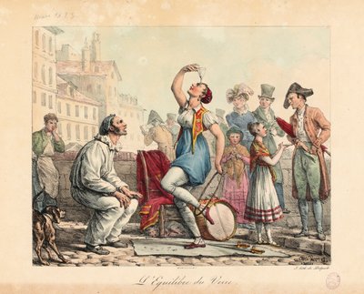 Der Glasbalancierer, 1815-30 von Antoine Charles Horace Vernet